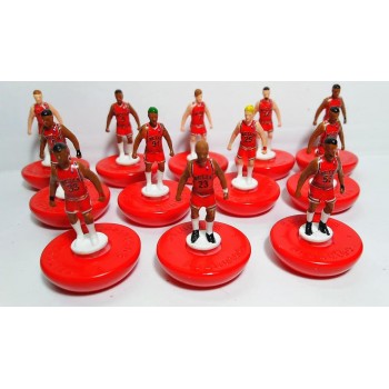 Subbuteo Andrew table Soccer Chicago Bulls 1995-96 NBA Champions on Classic Hasbro Bases
